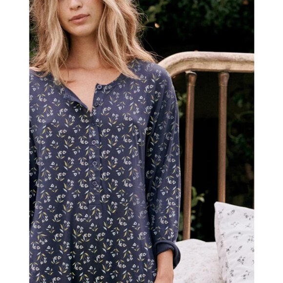 💕THE GREAT💕 The Henley Romper ~ Navy Apron Floral Size 2 Medium NWT - Picture 3 of 16
